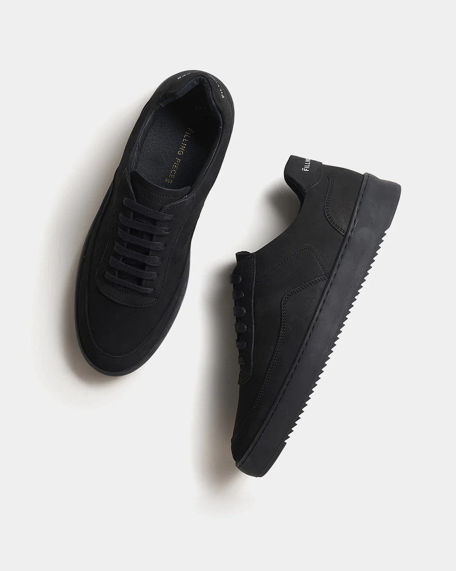 FILLING PIECES - MONDO 2.0 RIPPLE NUBUCK ALL BLACK