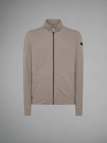 RRD - RAZZLE DAZZLE JACQUARD ZIP FLEECE TAUPE