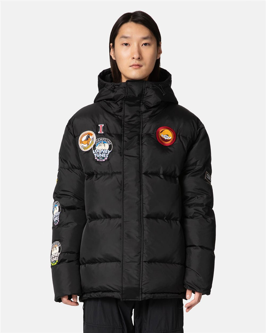 ICEBERG - PADDED JACKET WITH HOOD BLACK