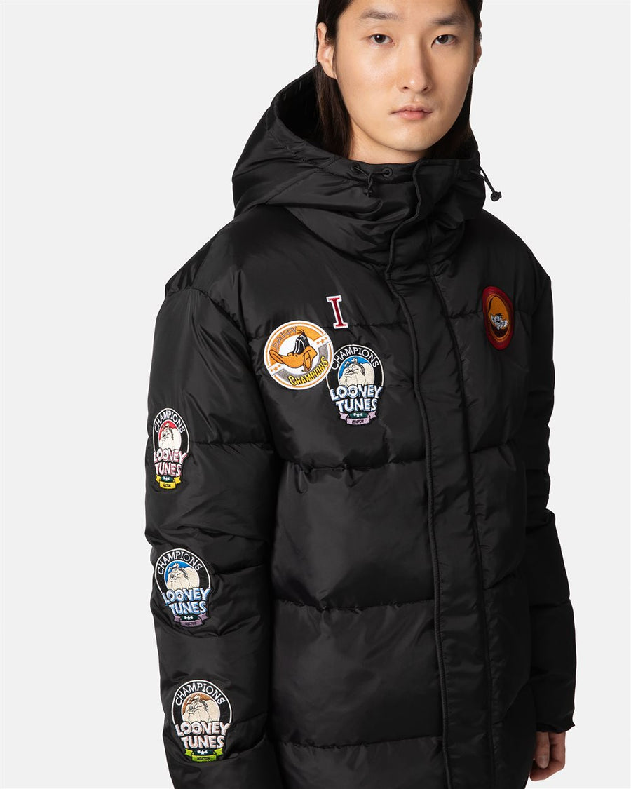 ICEBERG - PADDED JACKET WITH HOOD BLACK