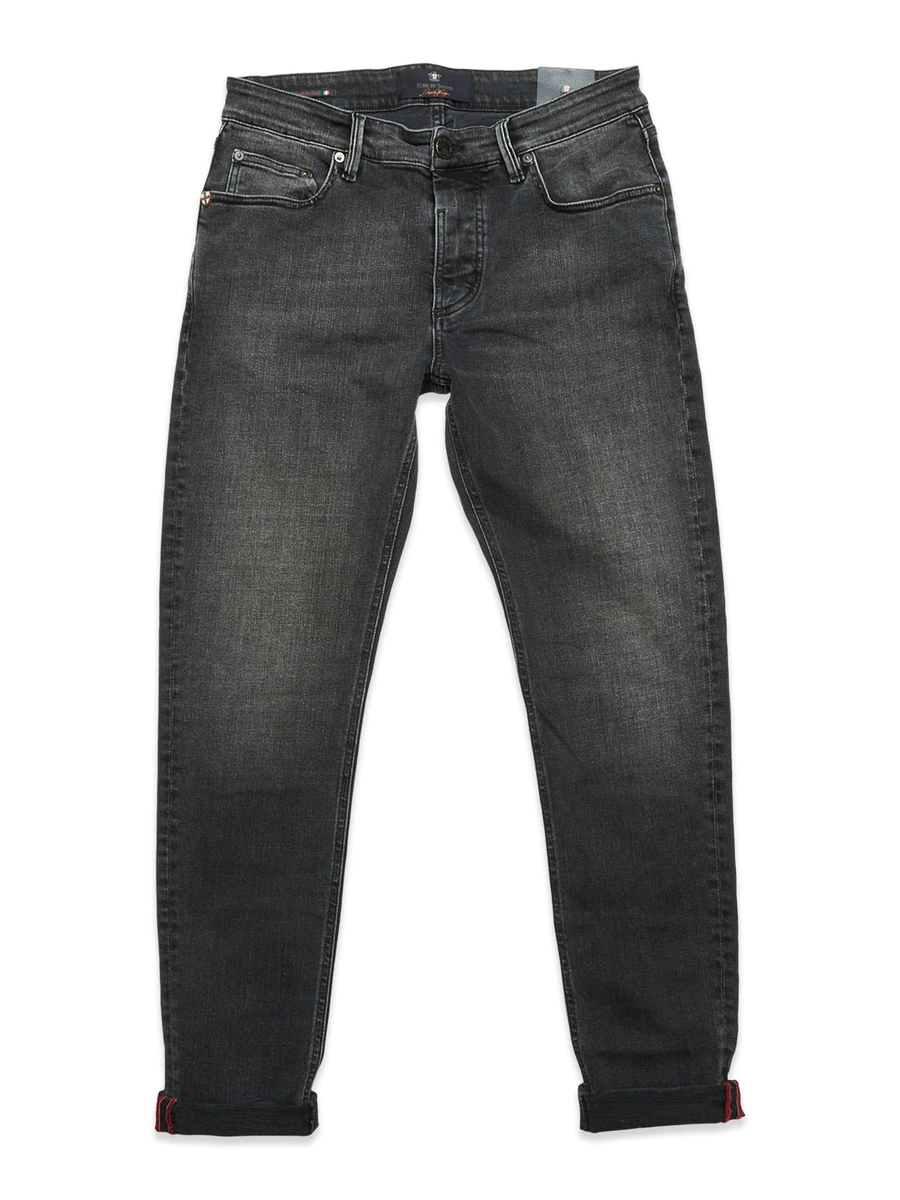 BLUE DE GENES - VINCI TWILIGHT BLACK USED JEANS GREY DENIM