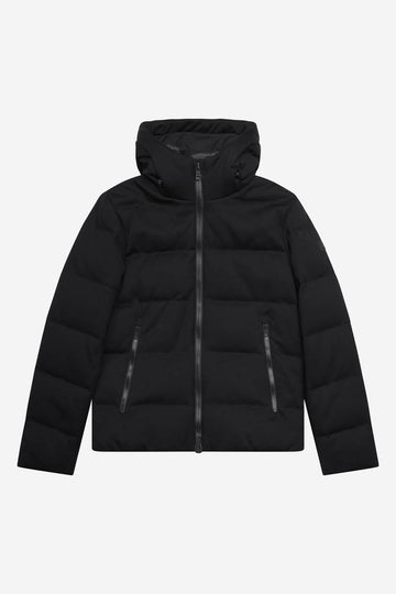 AT.P.CO - HEAT SEALED PADDED JERSEY JACKET WITH HOOD