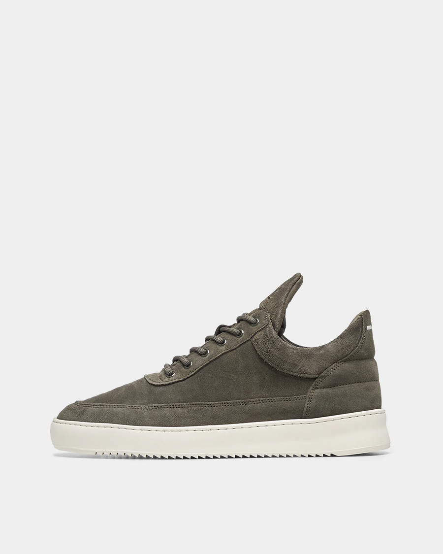 FILLING PIECES - LOW TOP SUEDE ORGANIC GREEN