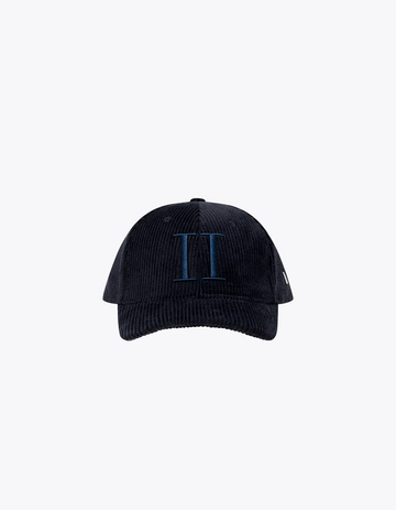 LES DEUX - ENCORE CORDUROY BASEBALL CAP DARK NAVY