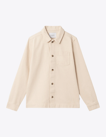 LES DEUX - LAYTON HYBRID SHIRT IVORY