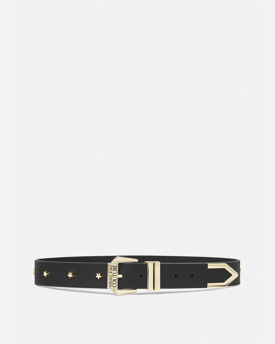 VERSACE - STAR LOGO BELT BLACK