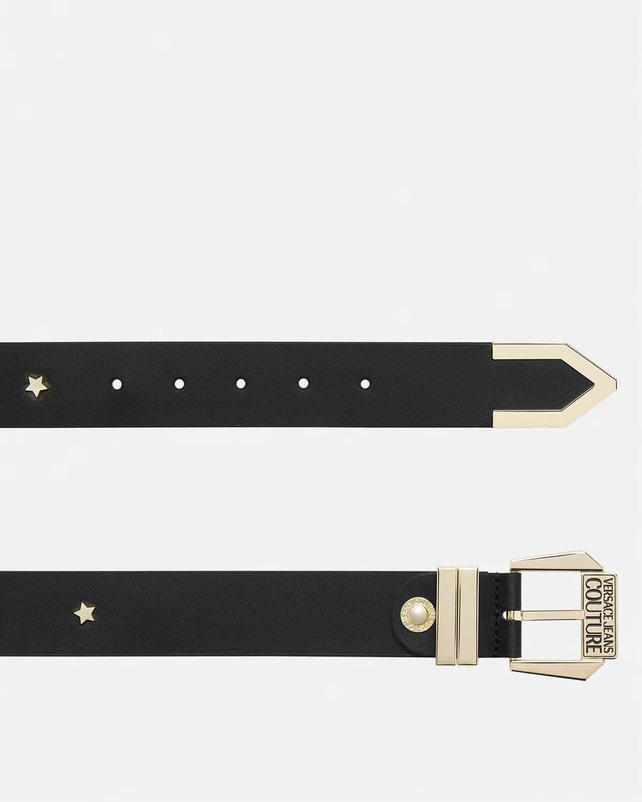 VERSACE - STAR LOGO BELT BLACK