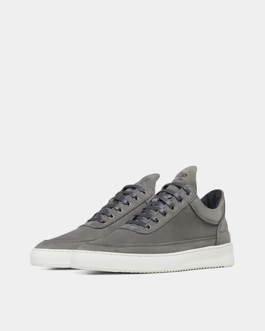 FILLING PIECES - LOW TOP RIPPLE NUBUCK SHARK