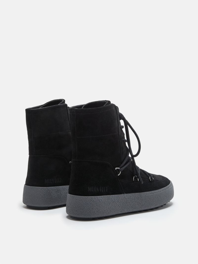 MOON BOOT - MTRACK LACE SUEDE BOOTS BLACK