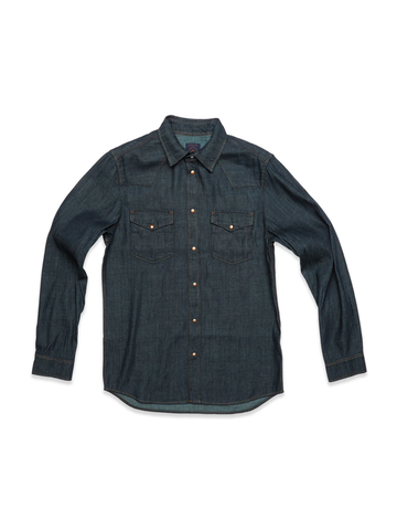 BLUE DE GENES - PIETRO HALONG SHIRT BLUE DENIM