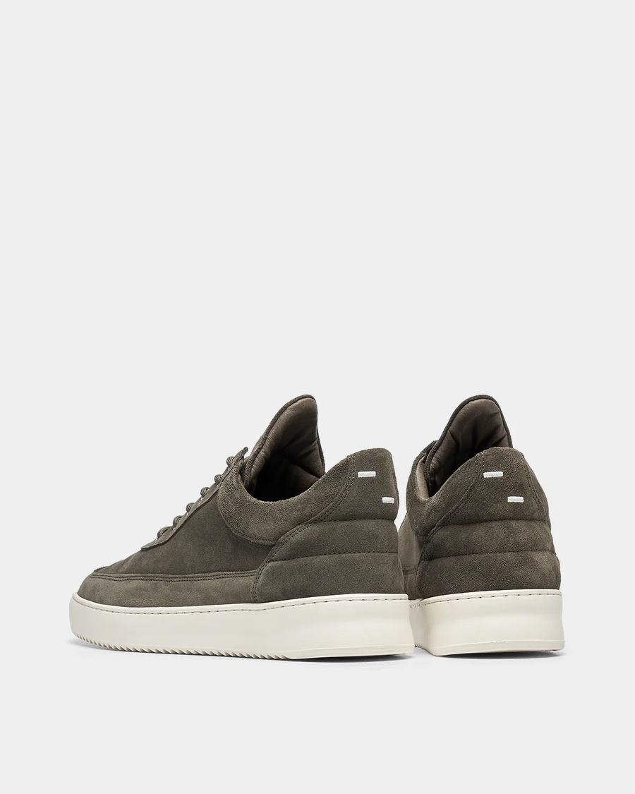 FILLING PIECES - LOW TOP SUEDE ORGANIC GREEN