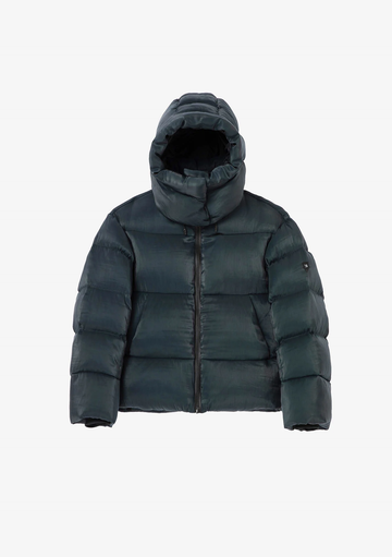 KRAKATAU -ROOK SHORT PUFFER JACKET DARK GREY