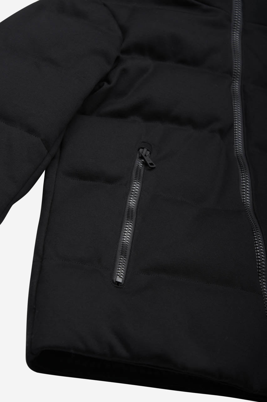 AT.P.CO - HEAT SEALED PADDED JERSEY JACKET WITH HOOD