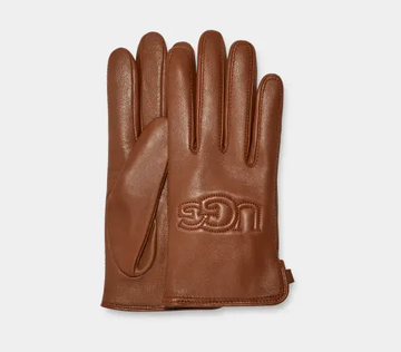 UGG - SHORTY LOGO GLOVE CHESTNUT