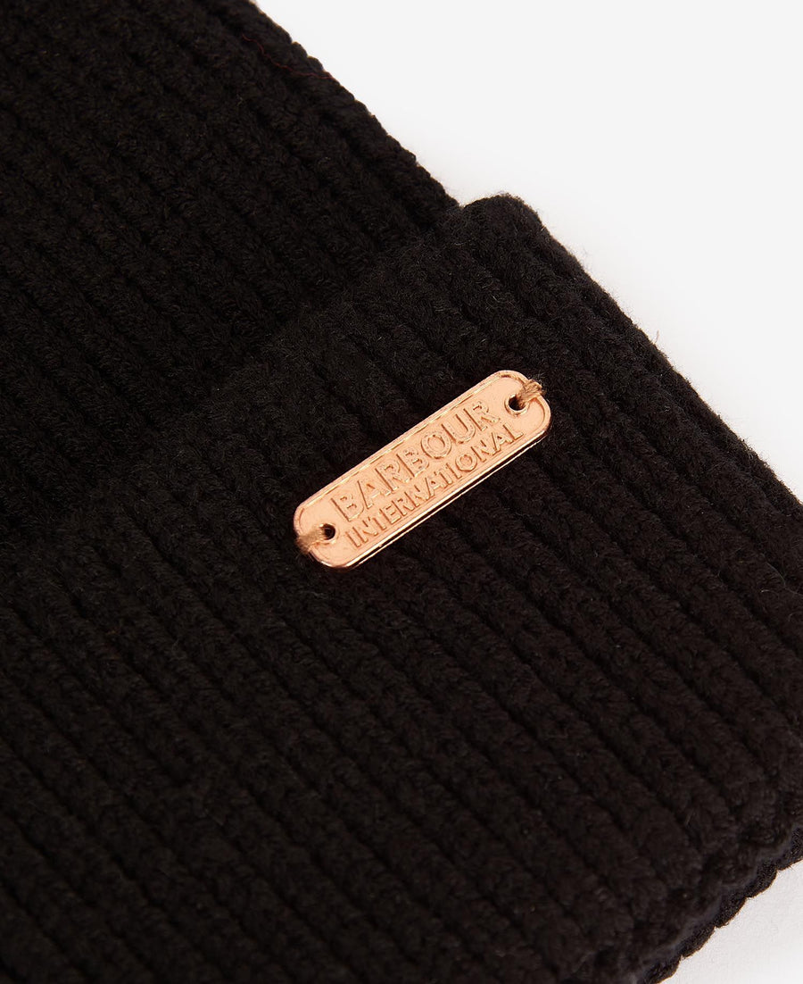 BARBOUR INTERNATIONAL - BEANIE & SCARF GIFT SET BLACK