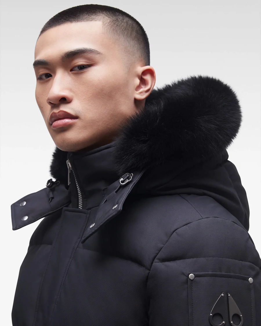 MOOSE KNUCKLES - CLOUD 3Q NEOSHEAR JACKET BLACK / BLACK FOX FUR