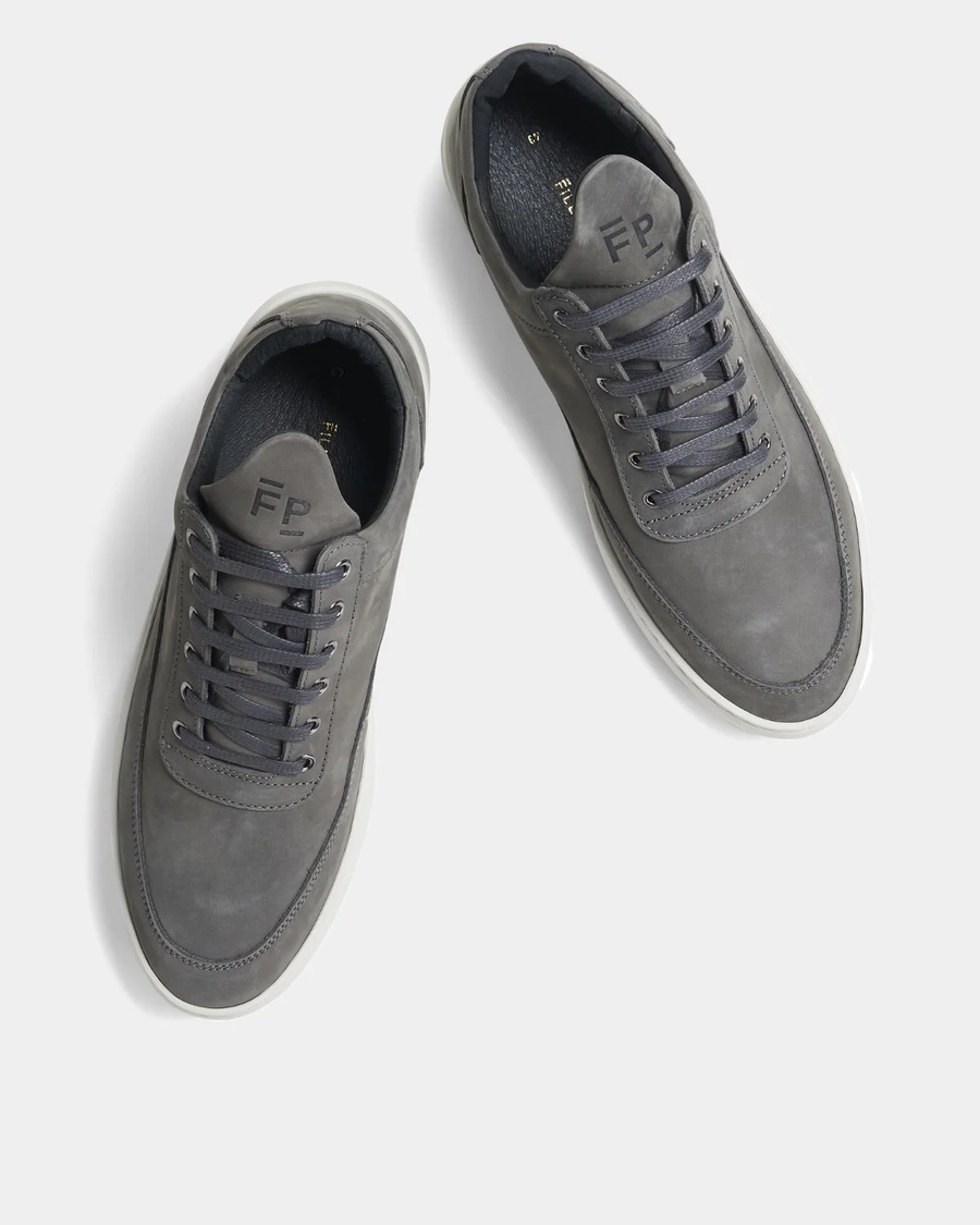 FILLING PIECES - LOW TOP RIPPLE NUBUCK SHARK