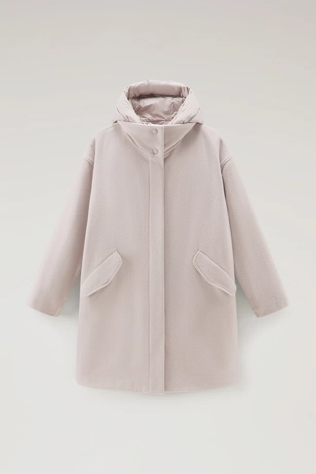 WOOLRICH - 2 in 1 KUNA PARKA LIGHT TAUPE