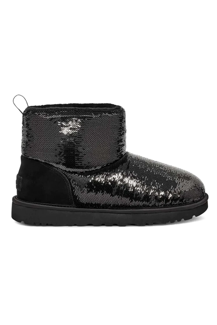 UGG - CLASSIC MINI MIRROR BALL BLACK