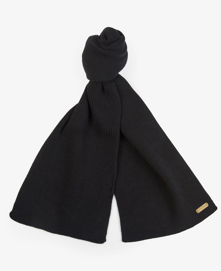 BARBOUR INTERNATIONAL - MALLORY BEANIE & SCARF GIFT SET BLACK