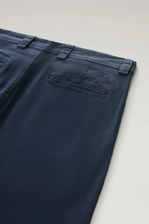 WOOLRICH - CLASSIC CHINO PANT MELTON BLUE