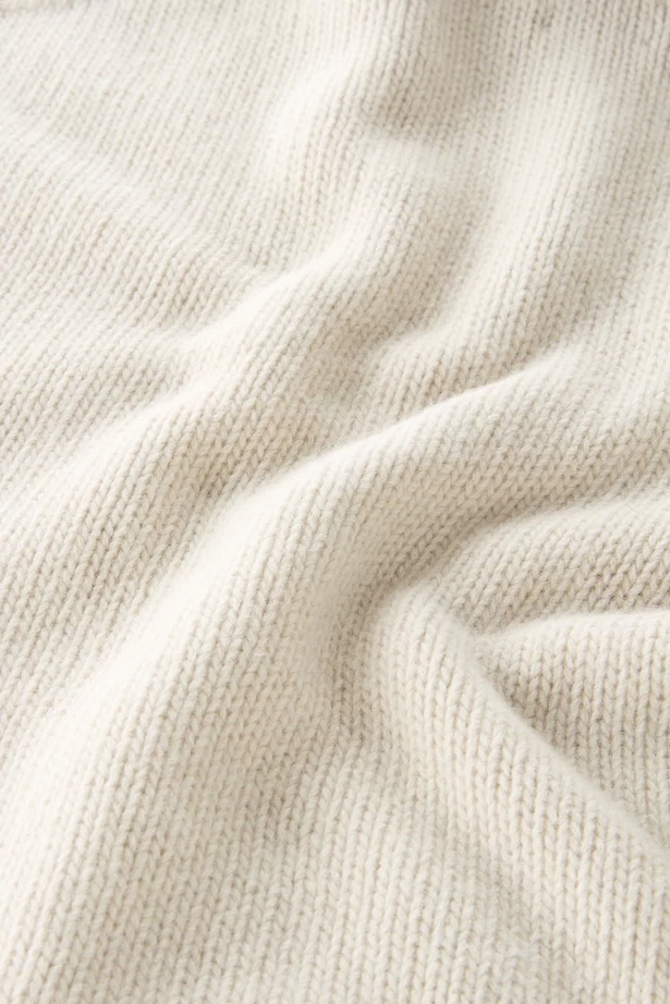WOOLRICH - WOOL CABLE' TURTLENECK MILKY CREAM