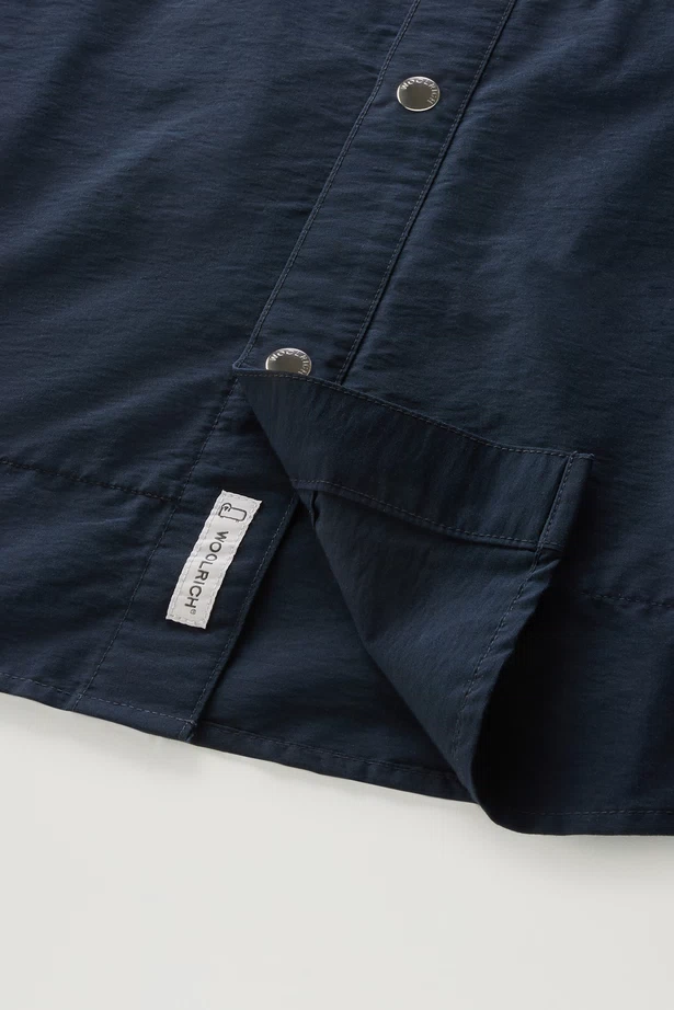 WOOLRICH - CRUISER ECO OVERSHIRT MELTON BLUE