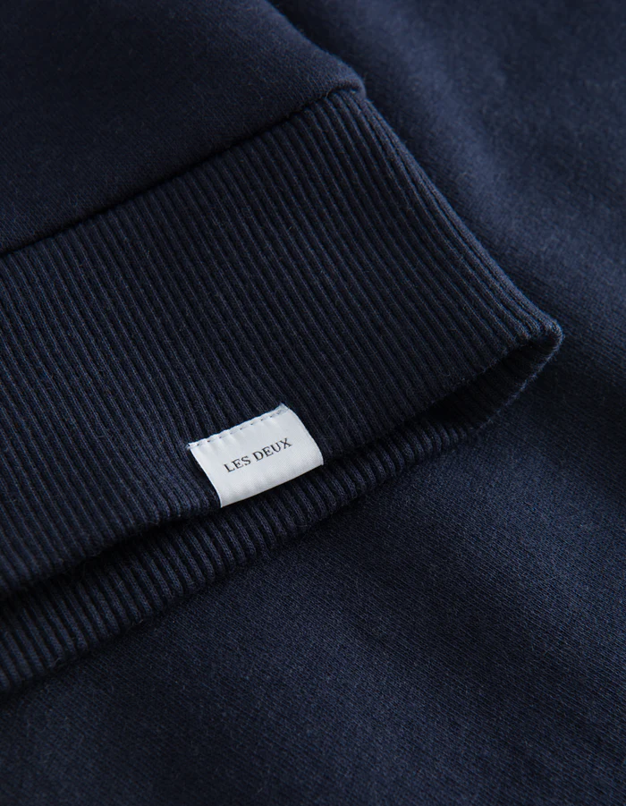 LES DEUX - CARTER WOOL HOODIE DARK NAVY / IVORY