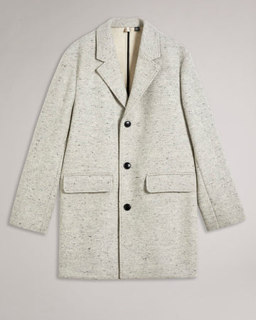 TED BAKER - EALAND THREE BUTTON CITY COAT GREY