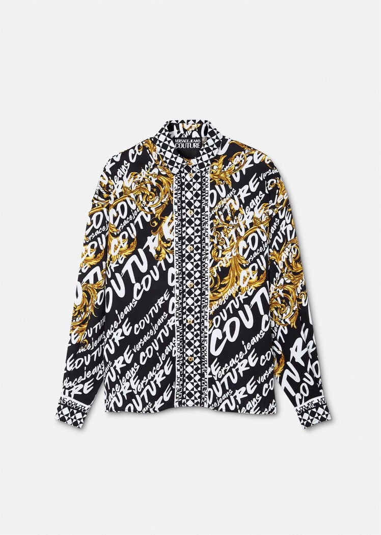 VERSACE - LOGO BRUSH COUTURE SHIRT