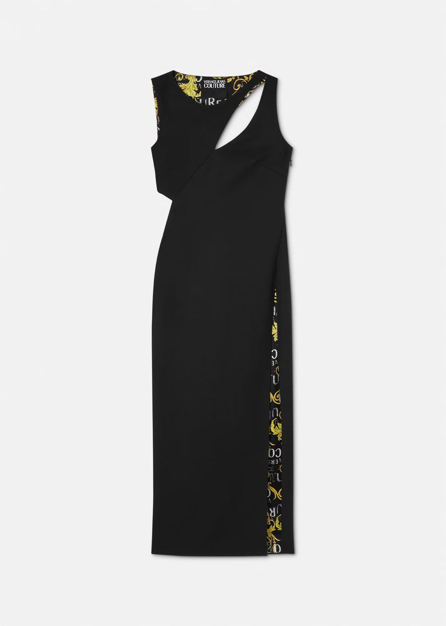 VERSACE - LOGO COUTURE MIDI DRESS