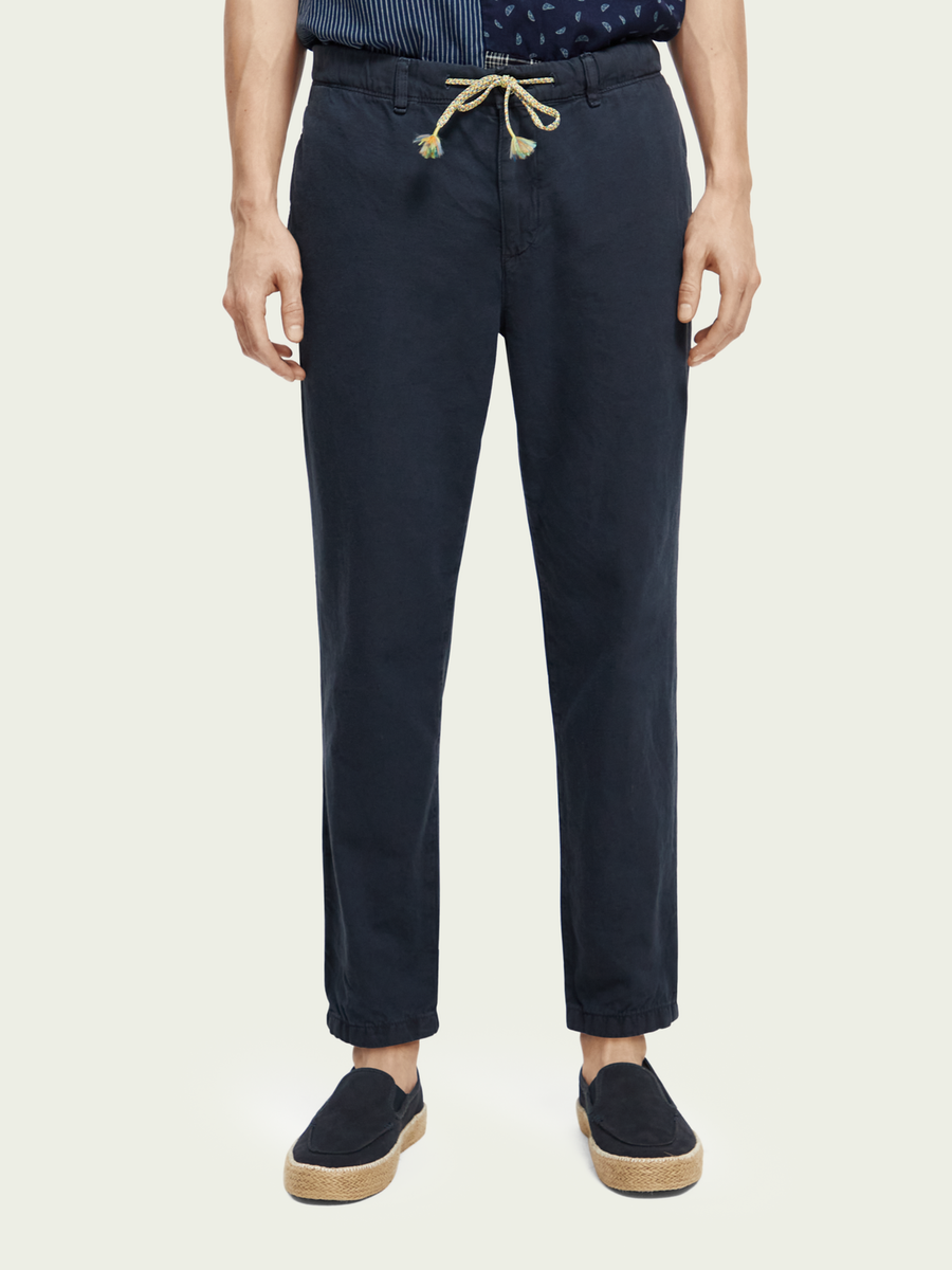 SCOTCH & SODA - ΤTHE DRIFT REGULAR TAPERED FIT GARMENT DYED JOGGER NAVY