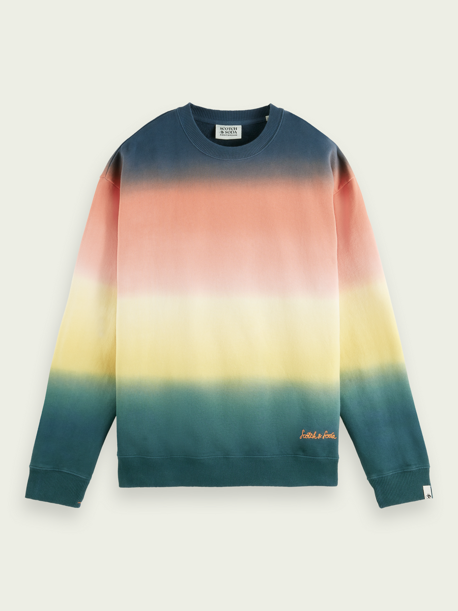 SCOTCH & SODA - TIE-DYE FELPA CREWNECK SWEATSHIRT COMBO C