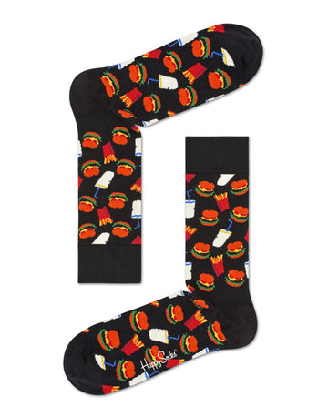 HAPPY SOCKS - HAMBURGER CREW SOCK