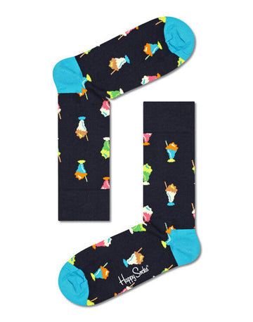 HAPPY SOCKS -BLUE MILKSHAKE CREW SOCK