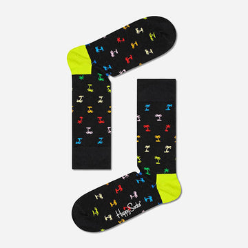 HAPPY SOCKS - BLACK PALM SOCK