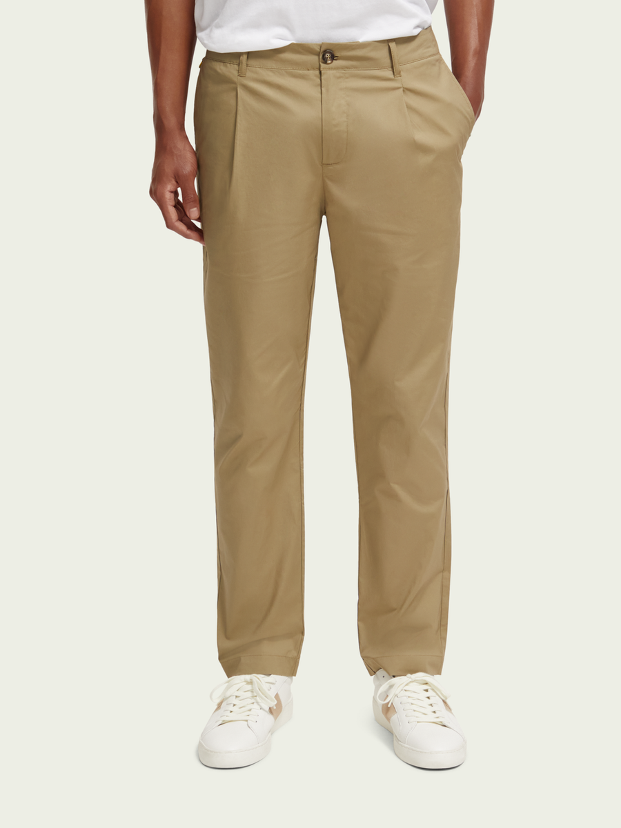 SCOTCH & SODA - THE BLAKE POPLIN REGULAR SLIM FIT CHINO KHAKI