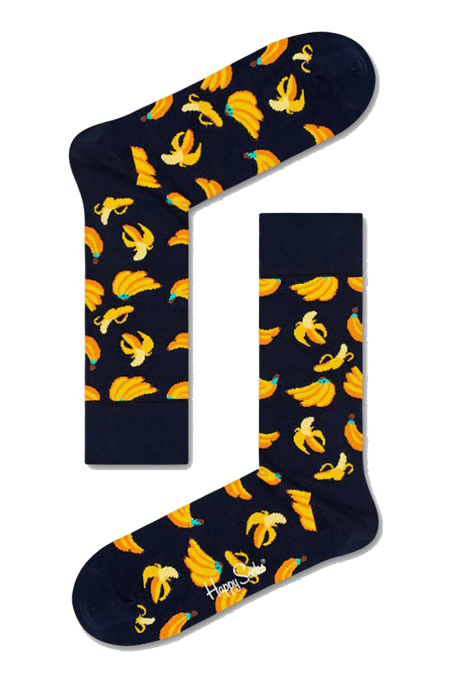 HAPPY SOCKS - NAVY BANANA CREW SOCK