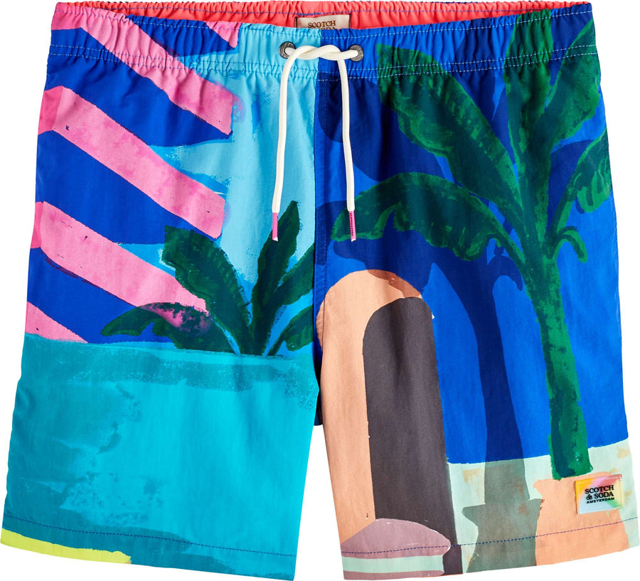 SCOTCH & SODA - PRINTED MID LENGTH SWIM SHORTS