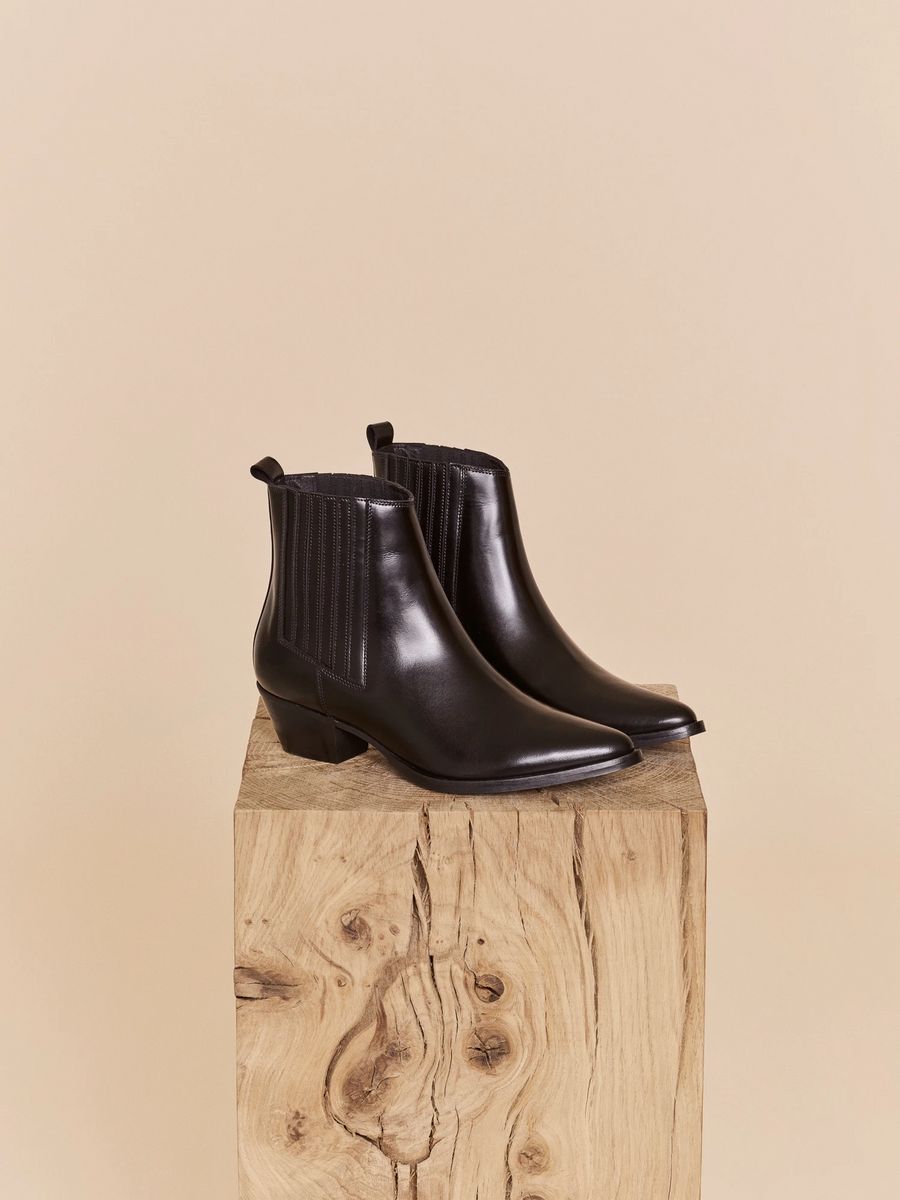 MOS MOSH - MM DALLAS SHINNY BOOT - BLACK
