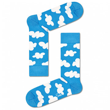 HAPPY SOCKS - LIGHT BLUE CLOUDY CREW SOCK