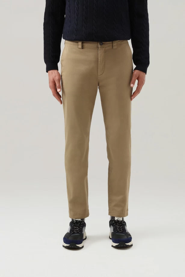 WOOLRICH - COTTON CHINO PANT GOLD KHAKI