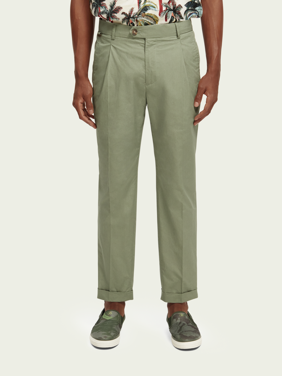 SCOTCH & SODA - THE BLAKE POPLIN CHINO ARMY