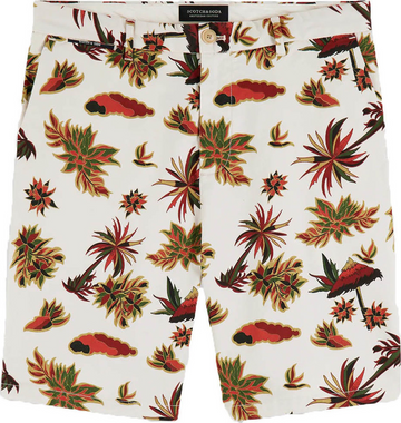 SCOTCH & SODA - HAWAIAN PRINT SHORT PANTS - BEIGE