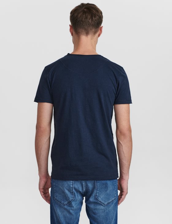 GABBA - KONRAD STRAIGHT SLUB TEE - NAVY