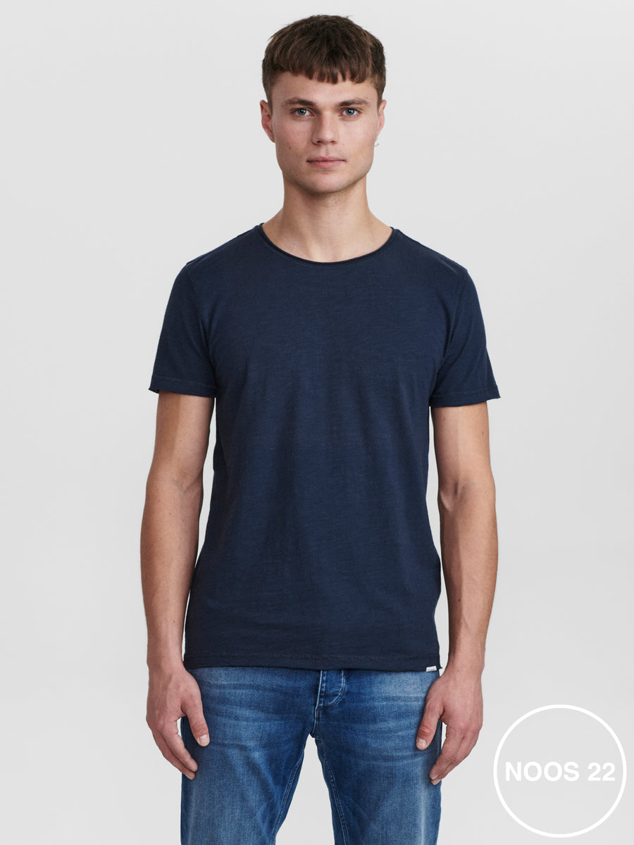 GABBA - KONRAD STRAIGHT SLUB TEE - NAVY