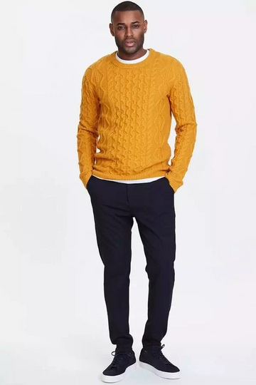 LES DEUX - CABLE KNIT - YELLOW