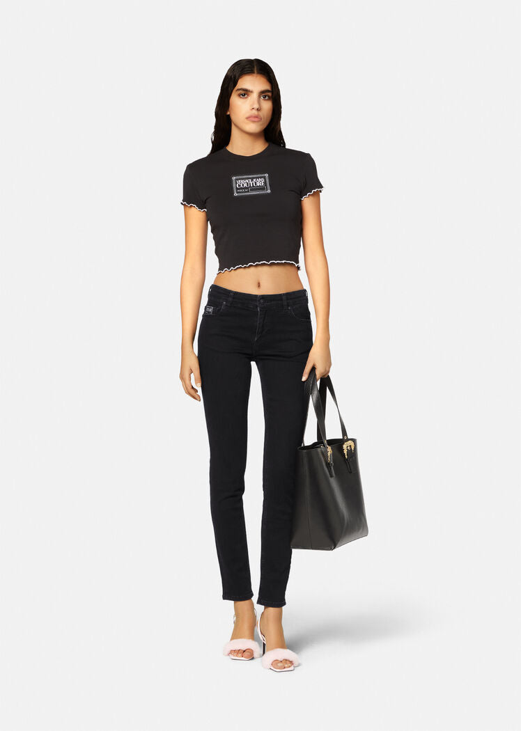 VERSACE - CRYSTAL SKINNY JEANS