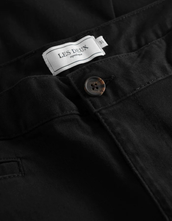 LES DEUX - PASCAL CHINO PANTS BLACK