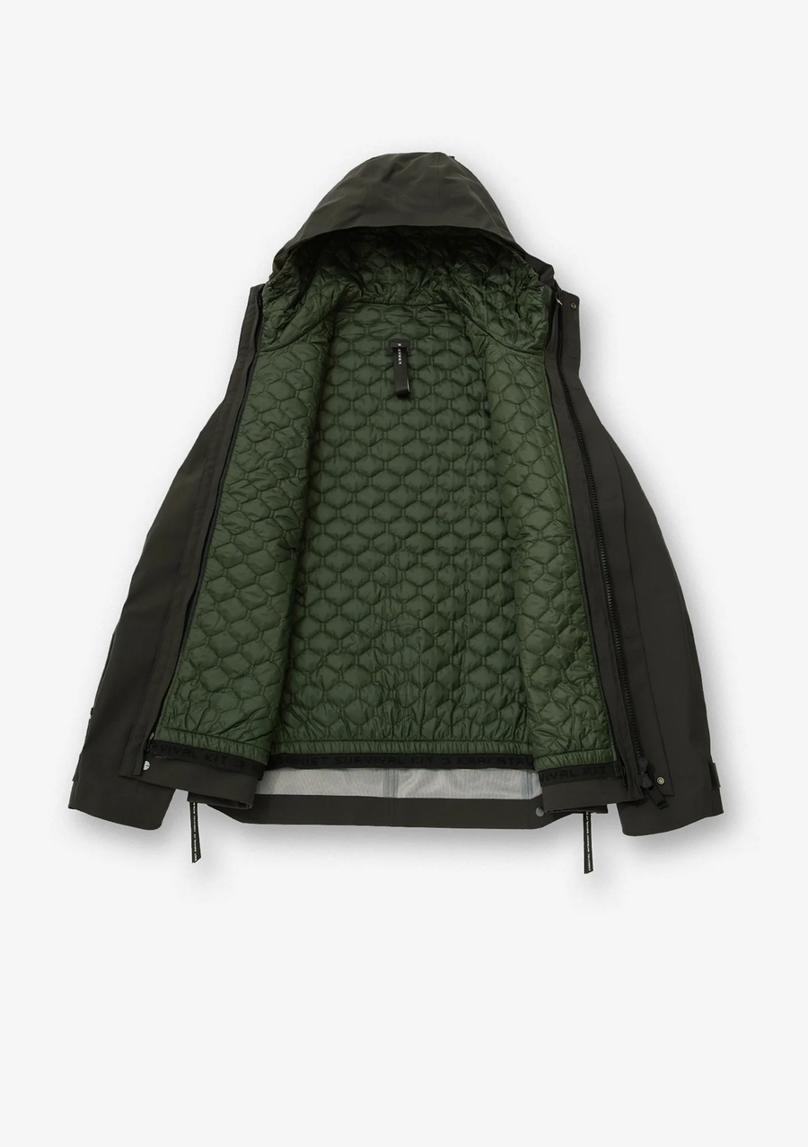 KRAKATAU - BICEP LINER JACKET DARK GREEN